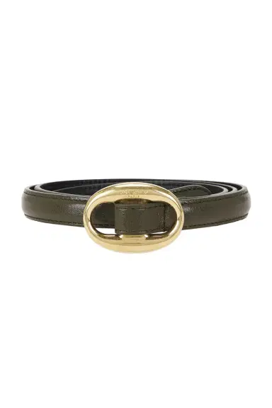 Saint Laurent Oval Buckle Thin Belt | Thumbnail 3 Saint Laurent Oval Buckle Thin Belt | Thumbnail 3