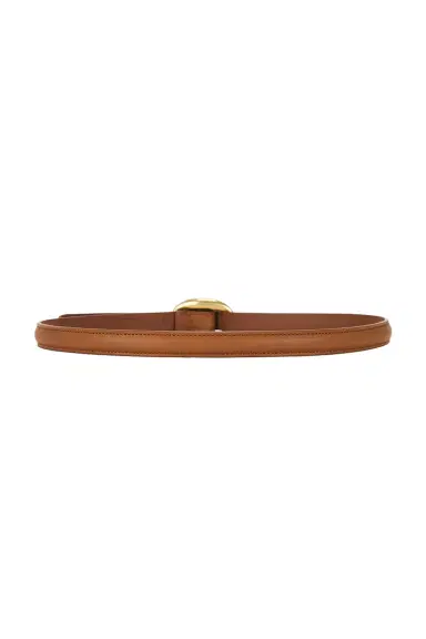 Saint Laurent Oval Buckle Thin Belt | Thumbnail 2 Saint Laurent Oval Buckle Thin Belt | Thumbnail 2