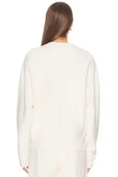 ÉTERNE Classic Reverse French Terry Crew Sweatshirt | Thumbnail 3