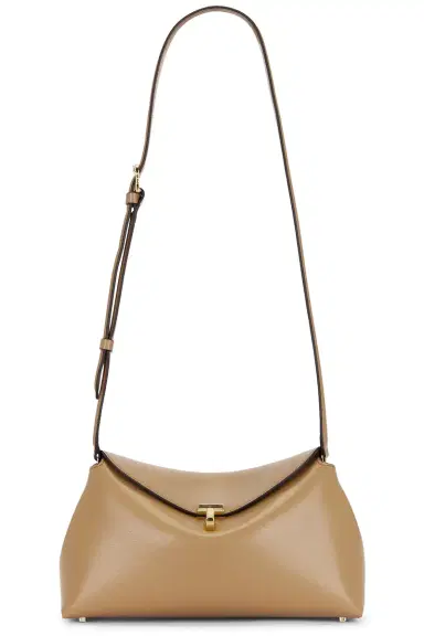 TOTEME T-Lock Leather Clutch | Thumbnail 1 TOTEME T-Lock Leather Clutch | Thumbnail 1