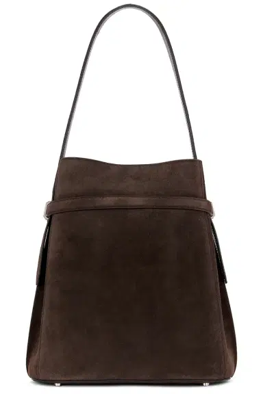 TOTEME Suede Belted Bucket Bag | Thumbnail 3