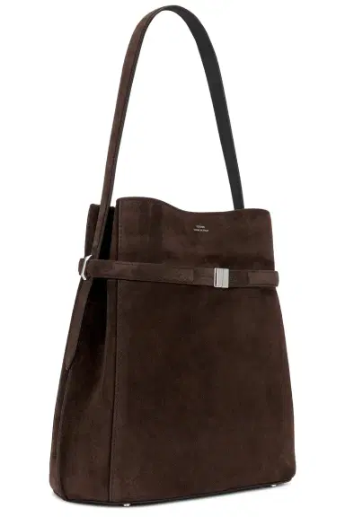 TOTEME Suede Belted Bucket Bag | Thumbnail 4
