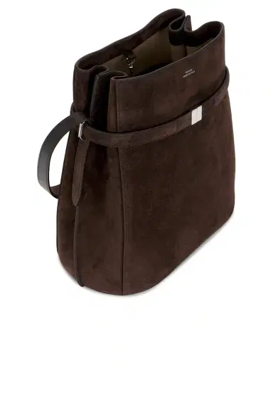 TOTEME Suede Belted Bucket Bag | Thumbnail 5