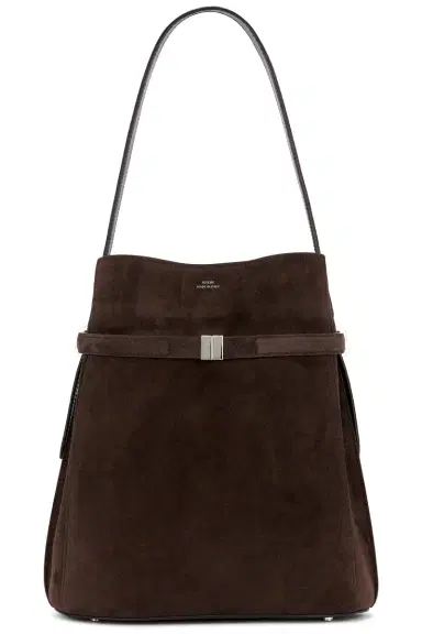 TOTEME Suede Belted Bucket Bag | Thumbnail 1