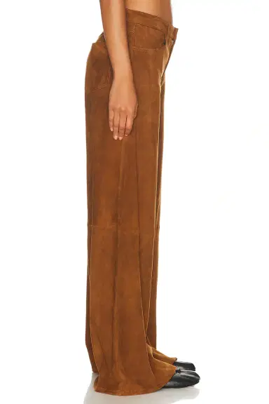 Sprwmn 5 Pocket Mid Rise Wide Leg | Thumbnail 3 Sprwmn 5 Pocket Mid Rise Wide Leg | Thumbnail 3