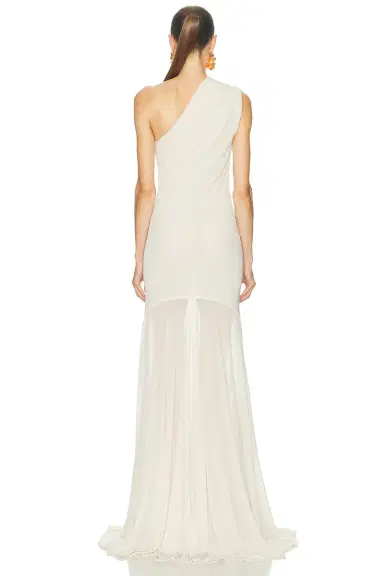 Atlein One Shoulder Draped Dress | Thumbnail 4