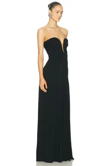 Atlein Bustier Ruched Gown | Thumbnail 2