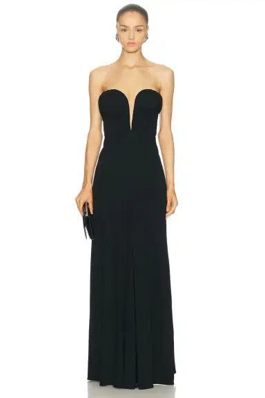 Atlein Bustier Ruched Gown | Thumbnail 1
