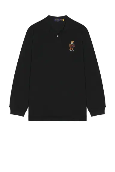 Polo Ralph Lauren Long Sleeve Novelty Holiday Bear Polo | Thumbnail 3