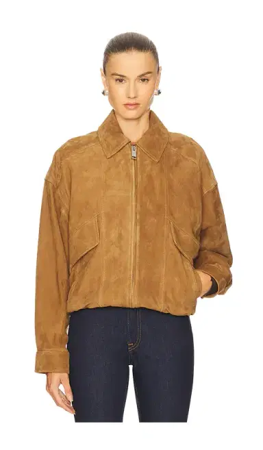 GRLFRND Wren Suede Bomber | Thumbnail 2 GRLFRND Wren Suede Bomber | Thumbnail 2