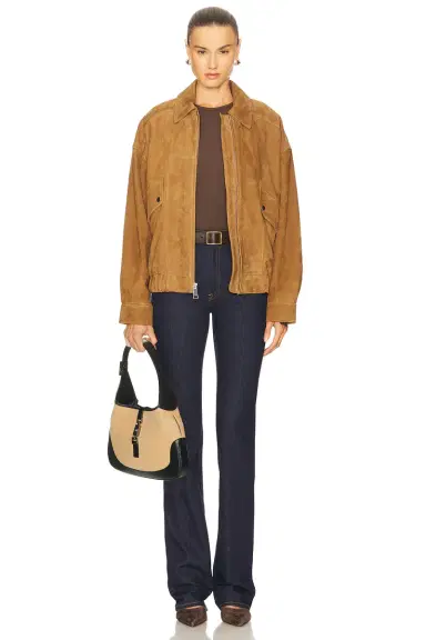 GRLFRND Wren Suede Bomber | Thumbnail 7 GRLFRND Wren Suede Bomber | Thumbnail 7