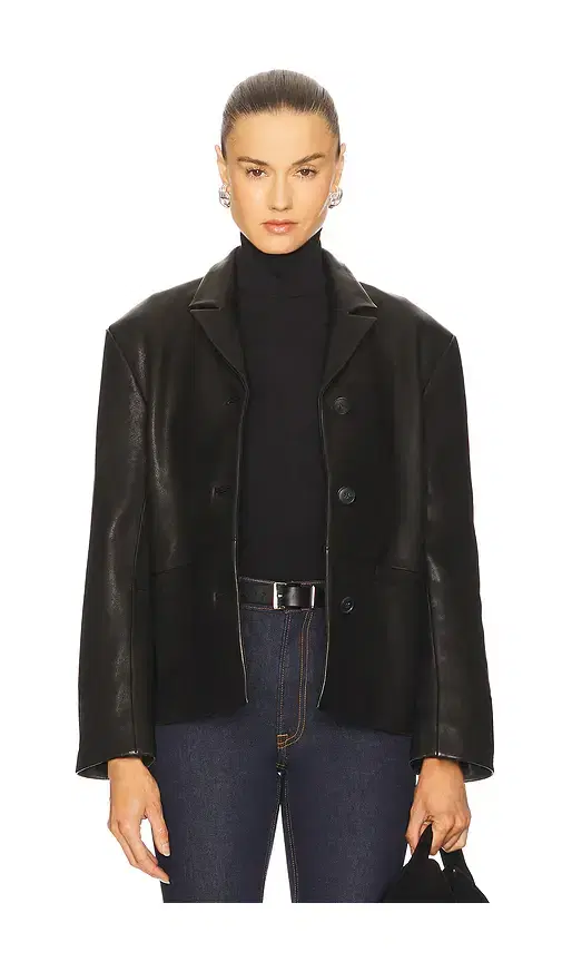 GRLFRND Marlo Leather Blazer