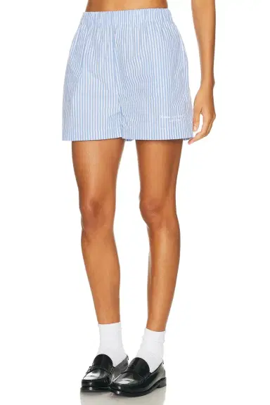 Sporty & Rich x Hotel Du Cap Eden Roc Eden Script Poplin Short | Thumbnail 3
