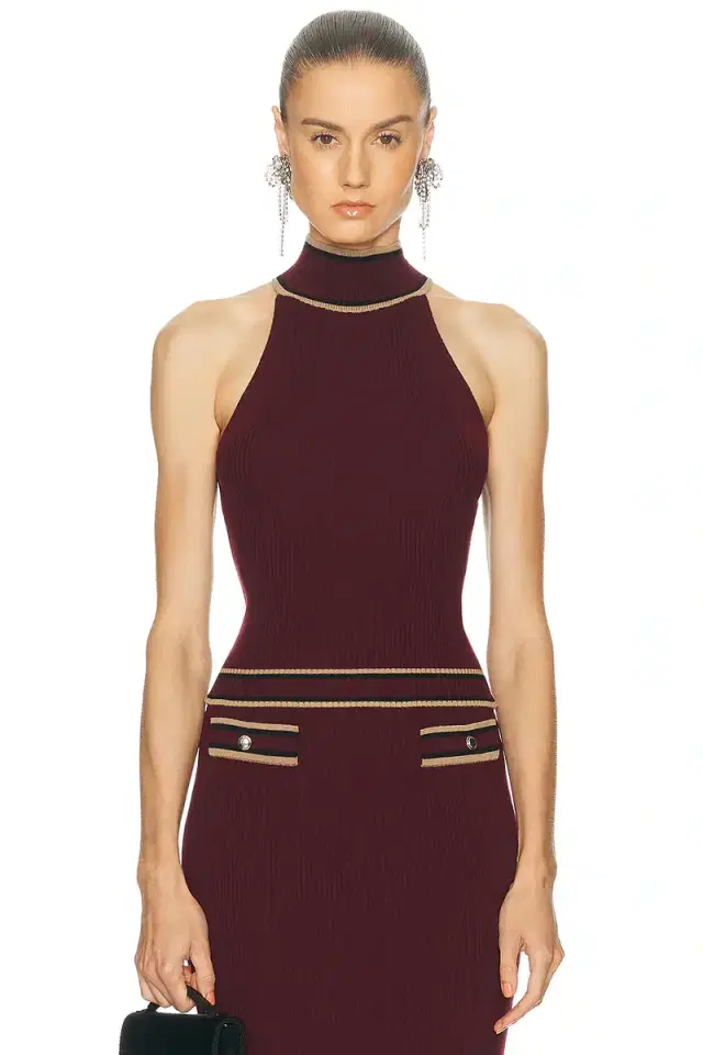 Alessandra Rich High Neck Top