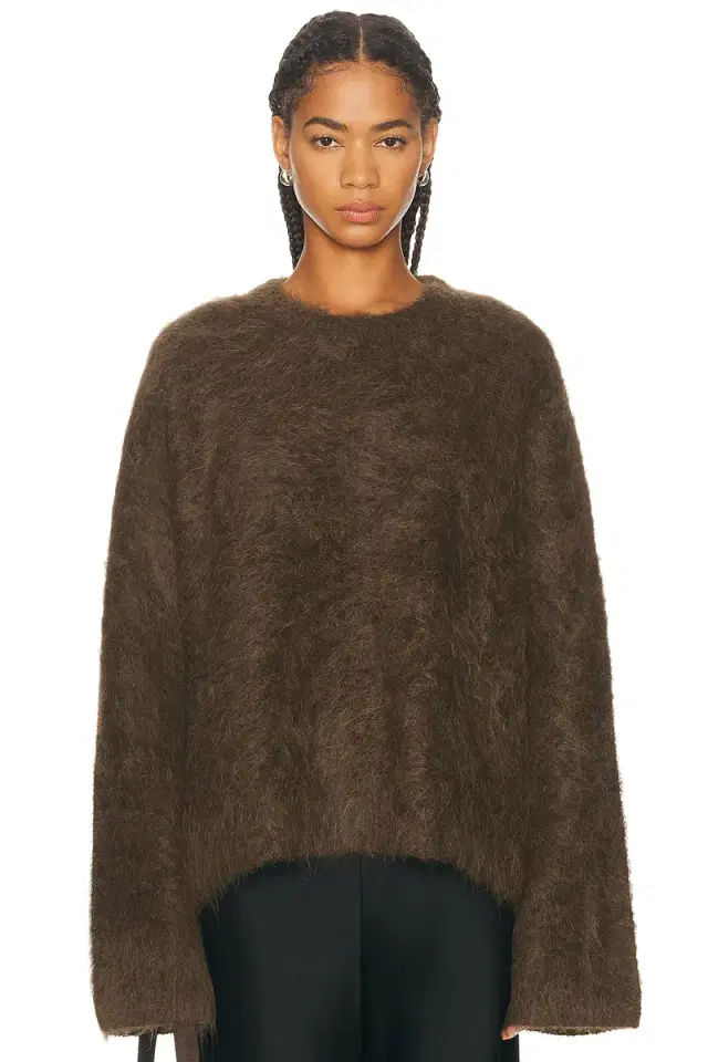 Boxy Alpaca Knit Sweater