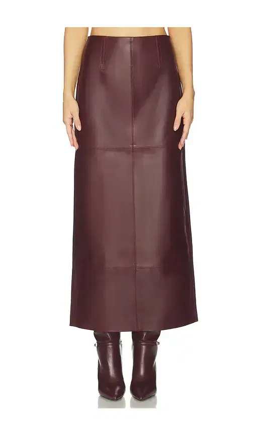 SRG Mango Leather Skirt