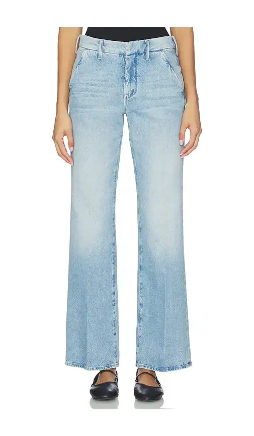MOTHER The Bookie Prep Sneak Jeans