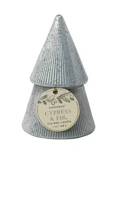 Paddywax Cypress & Fir 7oz Silver Candle | Thumbnail 1 Paddywax Cypress & Fir 7oz Silver Candle | Thumbnail 1