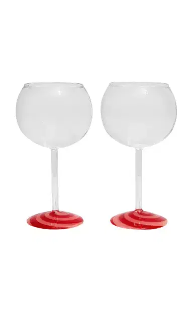 FAZEEK Swirl Wine Glasses Set Of 2 | Thumbnail 1 FAZEEK Swirl Wine Glasses Set Of 2 | Thumbnail 1