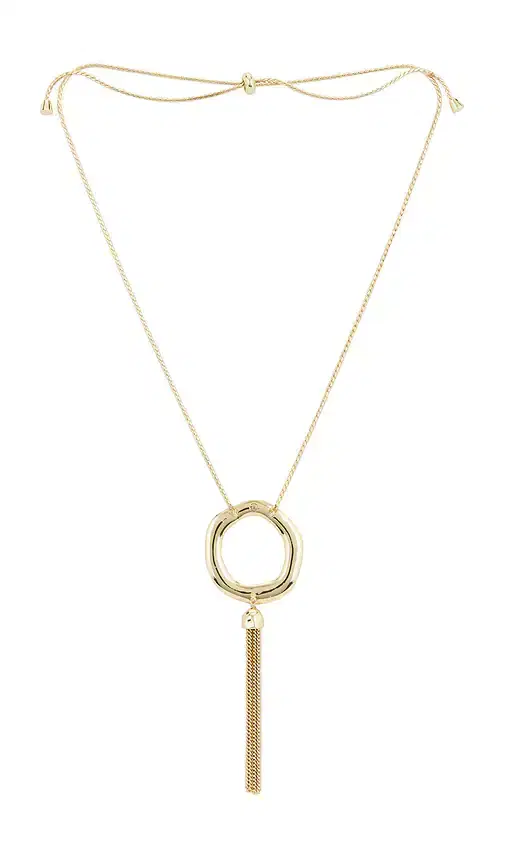 Ettika x REVOLVE Open Circle Tassel Necklace
