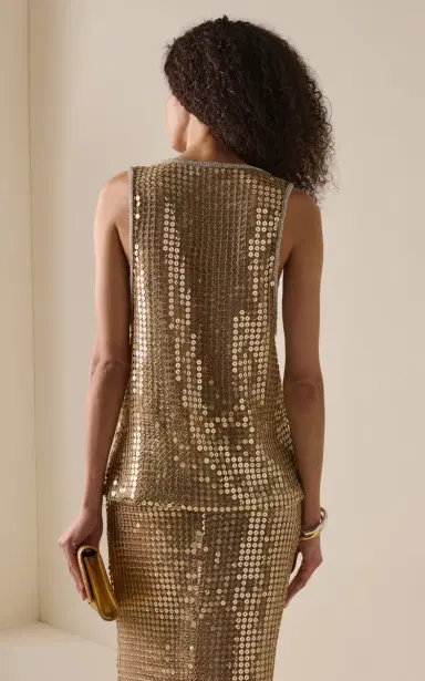 Elie Saab Sequined Tank Top | Thumbnail 4 Elie Saab Sequined Tank Top | Thumbnail 4