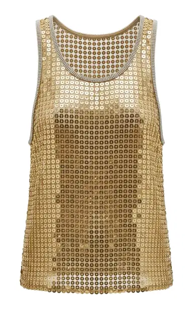Elie Saab Sequined Tank Top | Thumbnail 1 Elie Saab Sequined Tank Top | Thumbnail 1