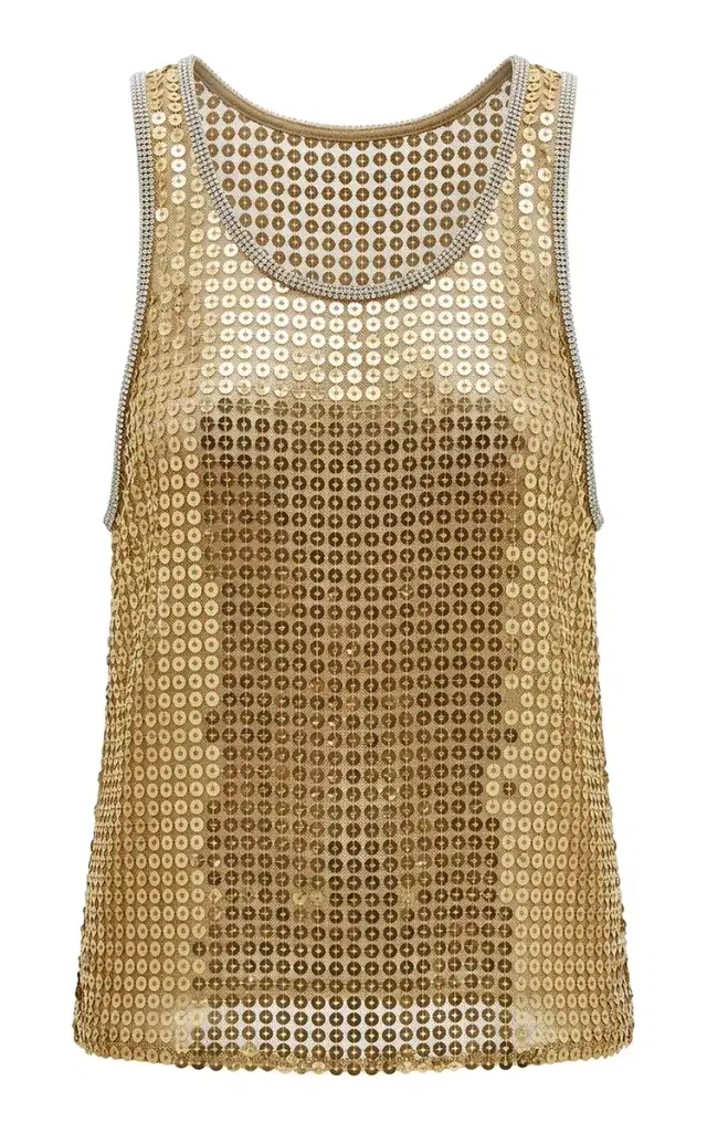 Sequined Tank Top
