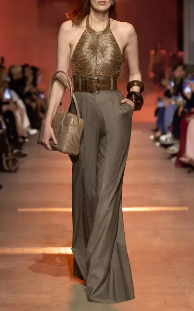 Elie Saab Cotton Twill Pants | Thumbnail 2