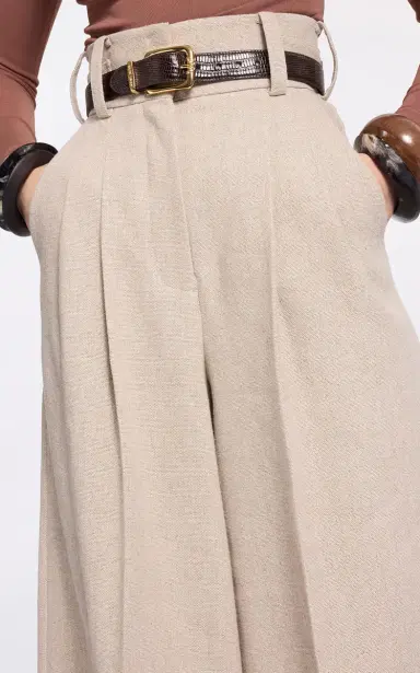 Elie Saab Cotton Canvas Pants | Thumbnail 5 Elie Saab Cotton Canvas Pants | Thumbnail 5