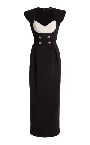 Zuhair Murad Silk-Blend Heavy Cady Midi Dress | Thumbnail 4