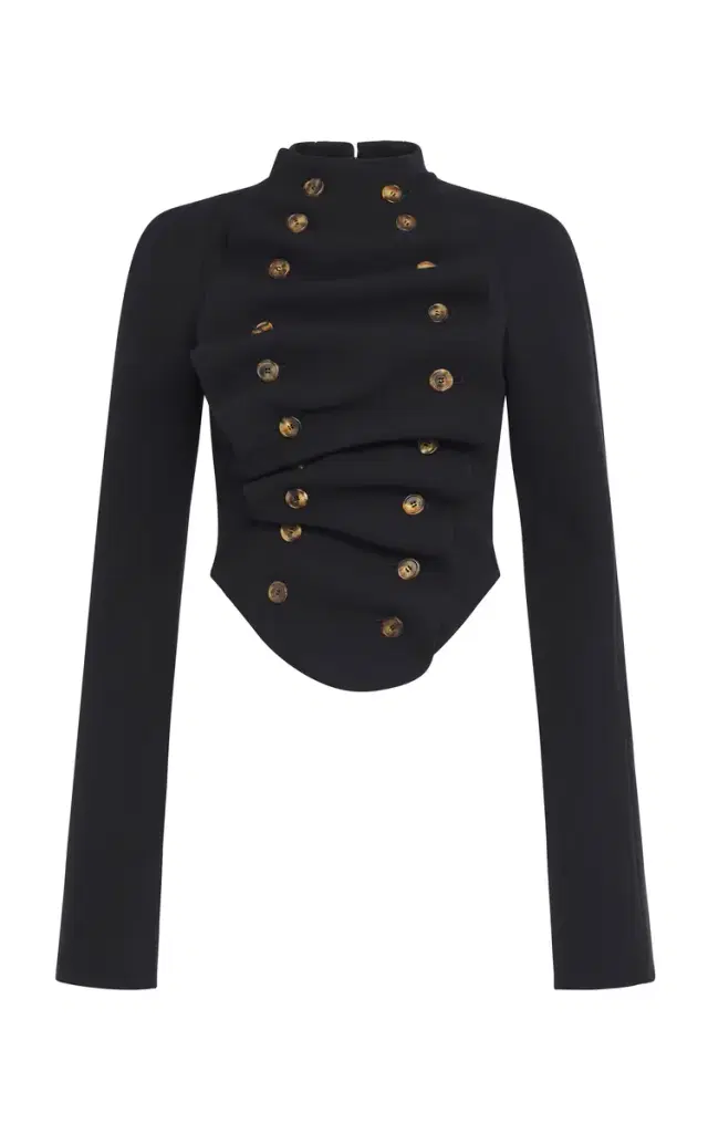 A.W.A.K.E. MODE Structured Ruffled Jacket