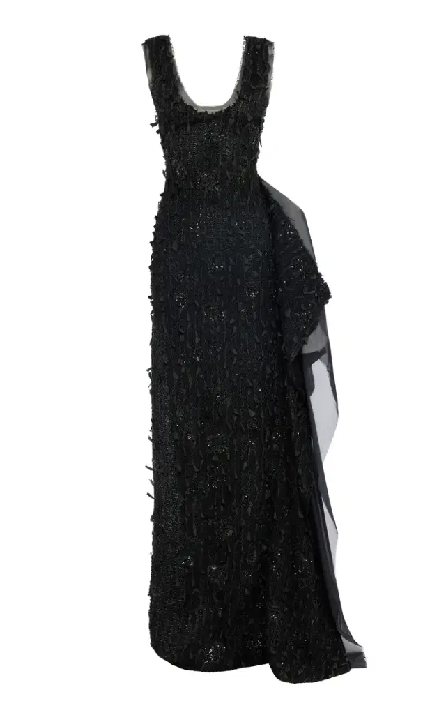 Beaded Silk-Blend Maxi Dress
