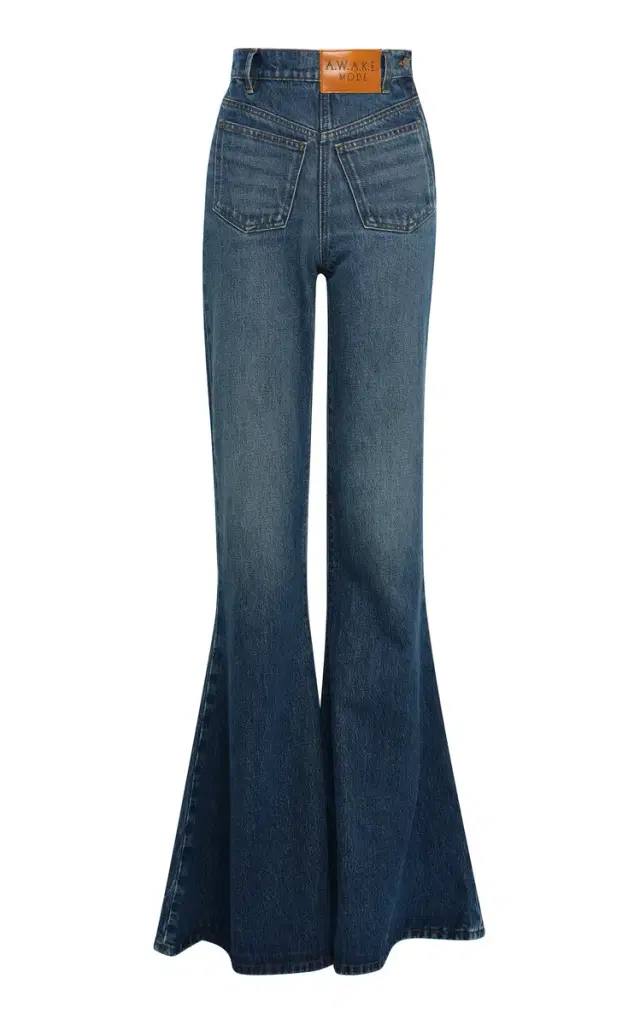 Mirror Rigid High-Rise Flared Jeans