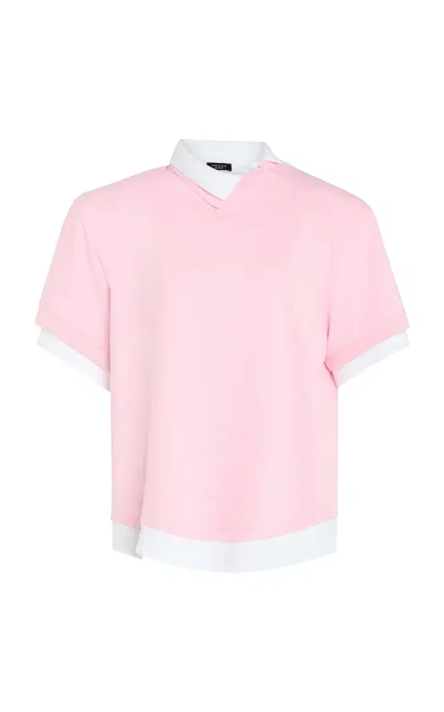 Padded Cotton Double-Collar Rugby Top