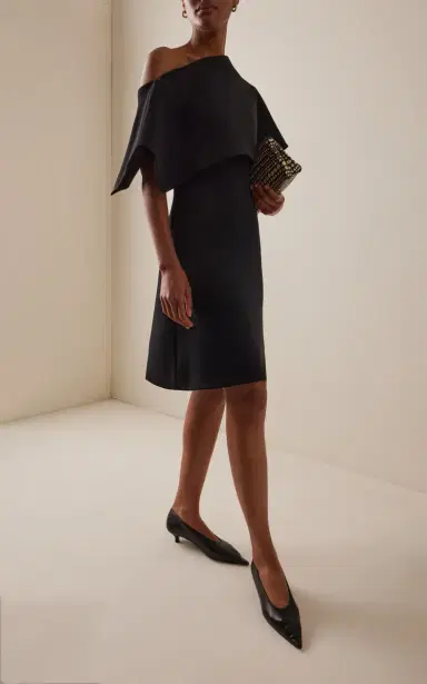 A.W.A.K.E. MODE Asymmetric Big Collar Mini Dress | Thumbnail 2 A.W.A.K.E. MODE Asymmetric Big Collar Mini Dress | Thumbnail 2