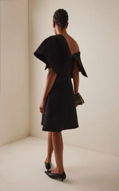 A.W.A.K.E. MODE Asymmetric Big Collar Mini Dress | Thumbnail 4 A.W.A.K.E. MODE Asymmetric Big Collar Mini Dress | Thumbnail 4