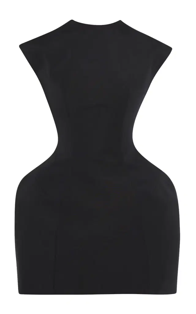 A.W.A.K.E. MODE Cotton-Blend Sculpted Mini Dress