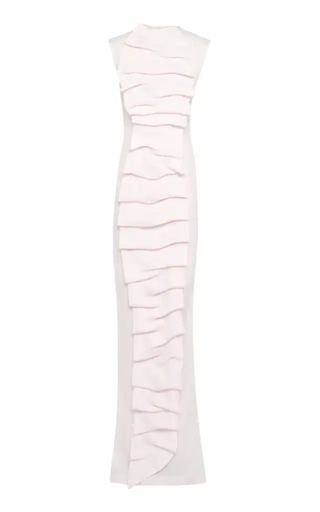 A.W.A.K.E. MODE Ruched Bib-Front Maxi Dress
