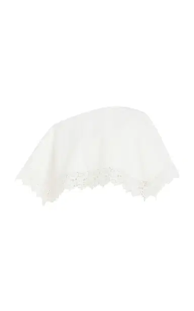 A.W.A.K.E. MODE Cotton-Blend Lace Trim Big Collar Top | Thumbnail 1