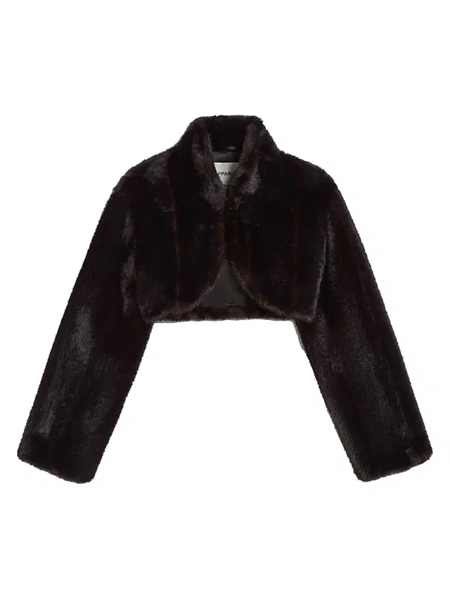 Apparis Women's Odette Faux Fur Crop Bolero - Noir Multi