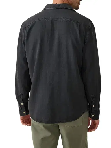 Faherty Brand Men's The Tried & True Chambray Workshirt - Durango Black - Size Small | Thumbnail 3 Faherty Brand Men's The Tried & True Chambray Workshirt - Durango Black - Size Small | Thumbnail 3