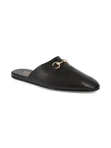 Gucci Men's Lucy Leather Mule Loafers - Black - Size 14 | Thumbnail 2 Gucci Men's Lucy Leather Mule Loafers - Black - Size 14 | Thumbnail 2