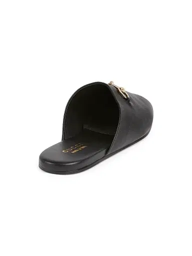 Gucci Men's Lucy Leather Mule Loafers - Black - Size 14 | Thumbnail 3 Gucci Men's Lucy Leather Mule Loafers - Black - Size 14 | Thumbnail 3