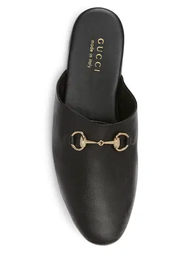 Gucci Men's Lucy Leather Mule Loafers - Black - Size 14 | Thumbnail 4 Gucci Men's Lucy Leather Mule Loafers - Black - Size 14 | Thumbnail 4