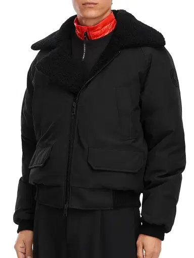 Canada Goose Men's Chilliwack Arctic Tech Aviator Bomber Jacket - Black - Size XL | Thumbnail 3