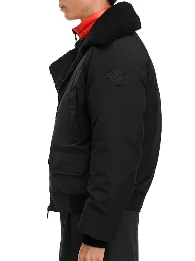 Canada Goose Men's Chilliwack Arctic Tech Aviator Bomber Jacket - Black - Size XL | Thumbnail 4