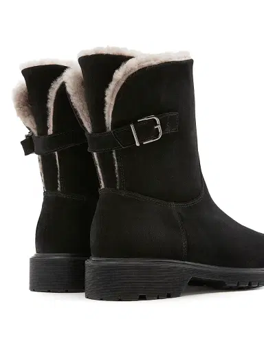 La Canadienne Women's 40MM Shearling-Lined Suede Booties - Black Suede - Size 8.5 | Thumbnail 3 La Canadienne Women's 40MM Shearling-Lined Suede Booties - Black Suede - Size 8.5 | Thumbnail 3