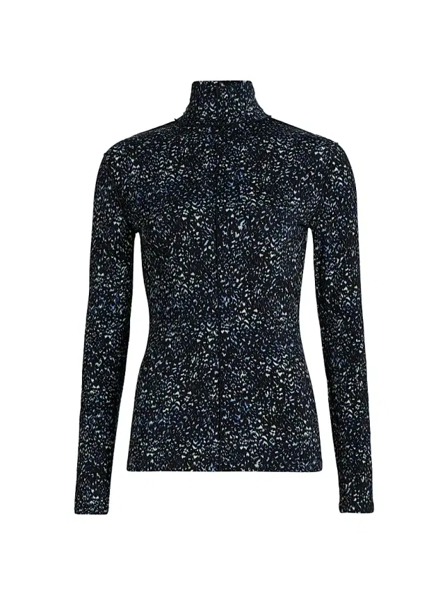 Proenza Schouler White Label Women's Audrey Cheetah Print Top - Navy Multi