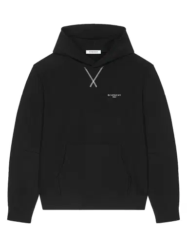 Givenchy Men's Couture Seam Hoodie in Fleece - Black - Size XXL | Thumbnail 1 Givenchy Men's Couture Seam Hoodie in Fleece - Black - Size XXL | Thumbnail 1
