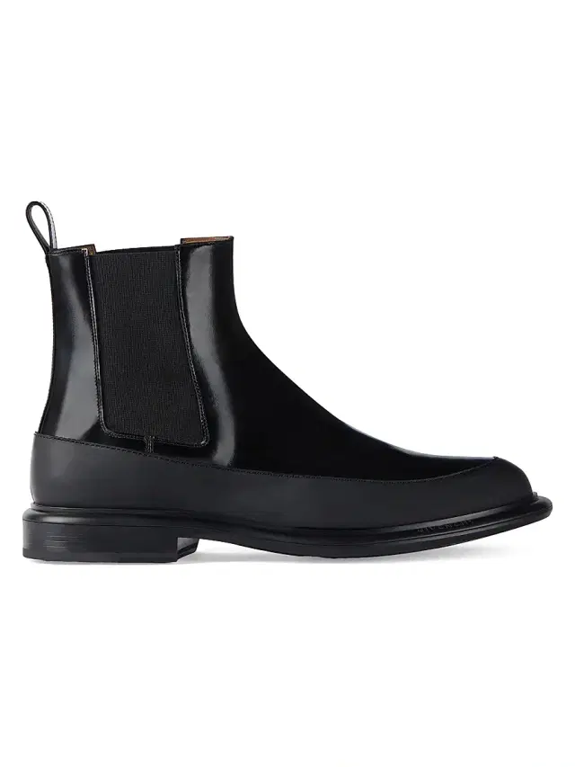 Men's Gent Chelsea Boots in Brushed Leather - Black